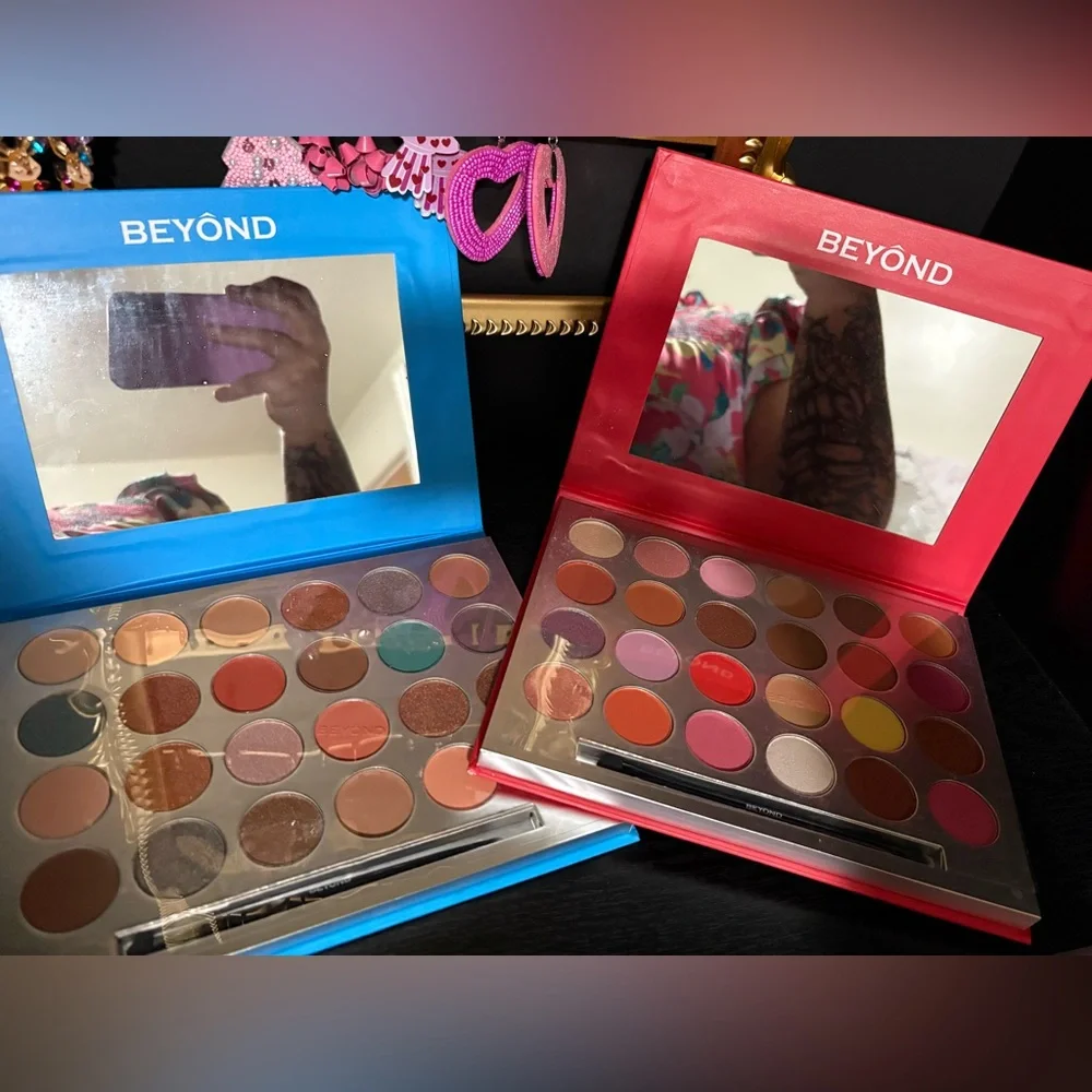 Beyond Eyeshadow Palettes - Blue & Red Options